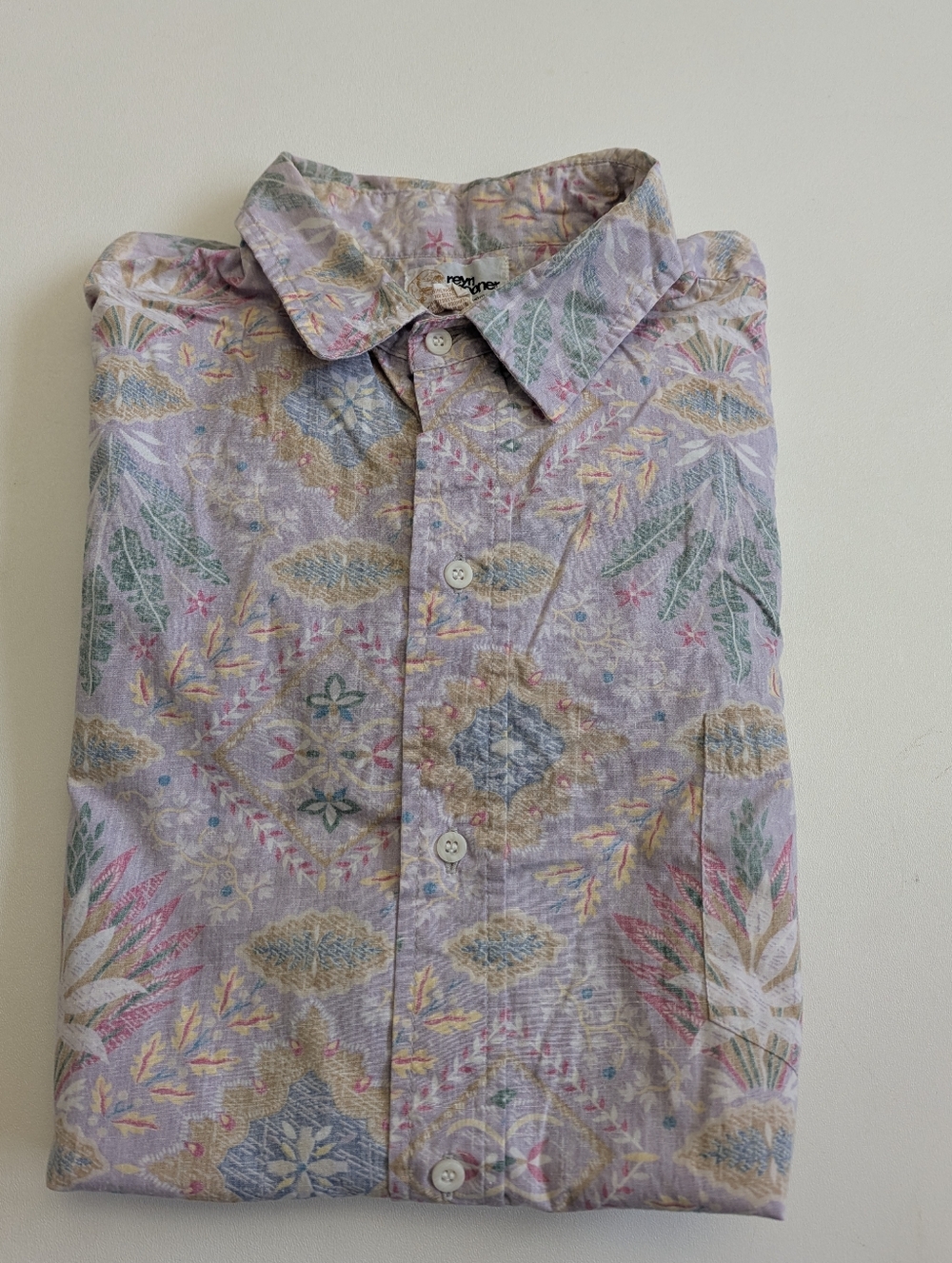Vintage Rey Spooner Reverse Print Hawaiian Shirt XL